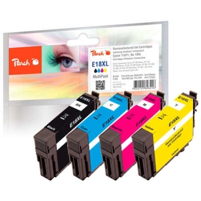 Peach  Spar Pack Tintenpatronen kompatibel zu Epson Expression Home XP-420 Series