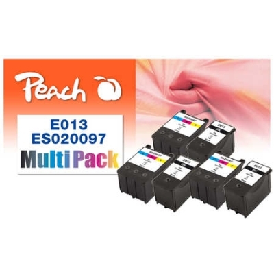 Peach  Spar Pack Plus Tintenpatronen kompatibel zu Epson Stylus Color 600
