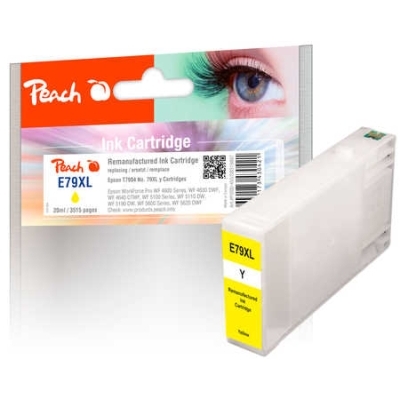 Peach  Tintenpatrone HY gelb kompatibel zu Epson WorkForce Pro WF-5620 DWF