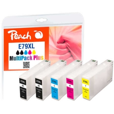 Peach  Spar Pack Plus Tintenpatronen HY kompatibel zu Epson WorkForce Pro WF-5620 DWF