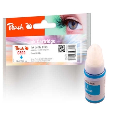 Peach  Tintenbehälter cyan kompatibel zu Canon Pixma G 4510