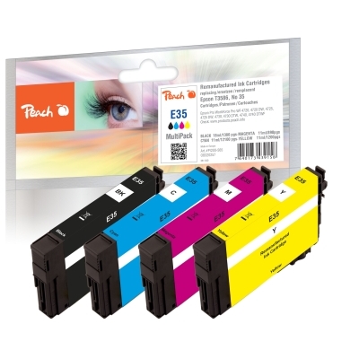 Peach  Spar Pack Tintenpatronen kompatibel zu Epson WorkForce Pro WF-4730 DTWF