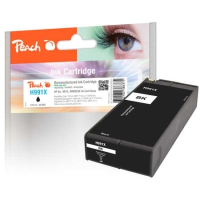 Peach  Tintenpatrone schwarz extra HC kompatibel zu HP PageWide Managed P 77750 zs