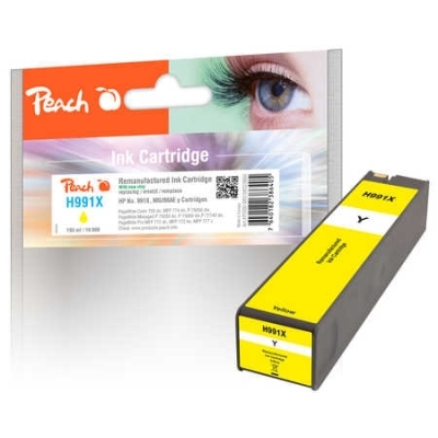 Peach  Tintenpatrone gelb extra HC kompatibel zu HP PageWide Managed P 77750 zs