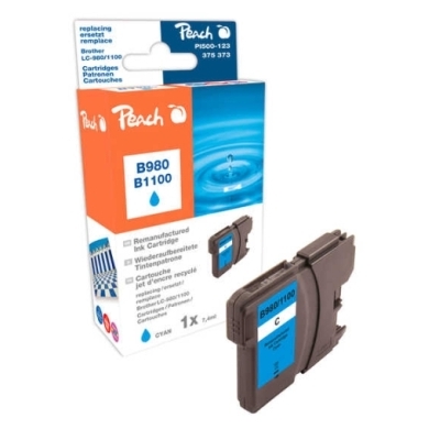 Peach  Tintenpatrone cyan kompatibel zu Brother DCP-383 C