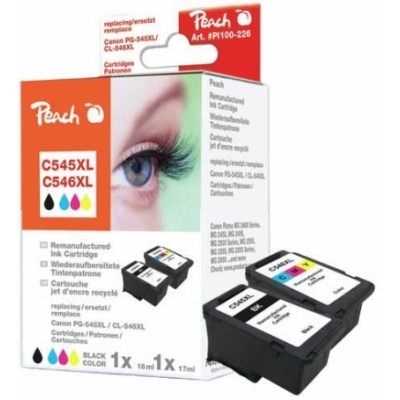 Peach  Spar Pack Druckköpfe kompatibel zu HP Color LaserJet CP 1214
