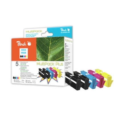 Peach  Spar Pack Plus Tintenpatronen kompatibel zu HP OfficeJet 6825