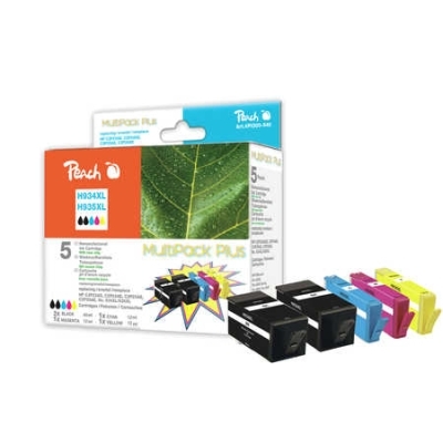 Peach  Spar Pack Plus Tintenpatronen kompatibel zu HP OfficeJet 6825