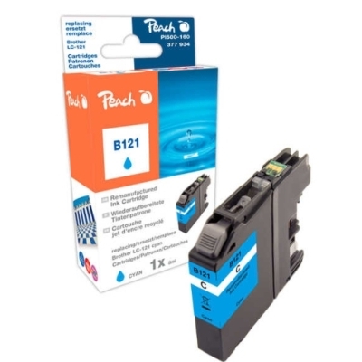 Peach  Tintenpatrone cyan kompatibel zu Brother DCPJ 150 Series