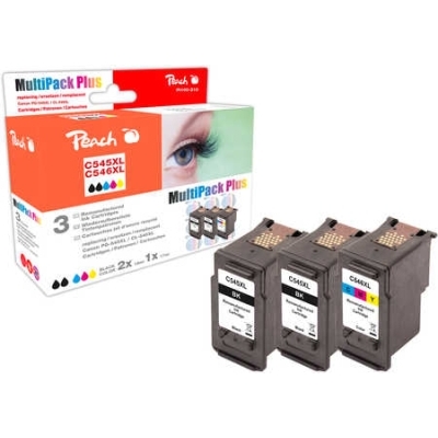 Peach  Spar Pack Plus Druckköpfe kompatibel zu Canon Pixma MG 3000 Series