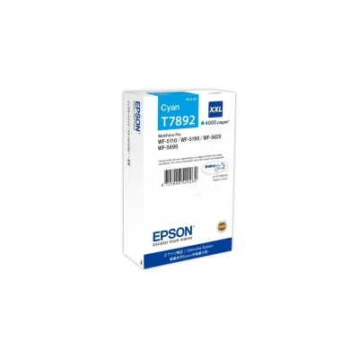 Original  Tintenpatrone XXL cyan Epson WorkForce Pro WF-5690 DWF