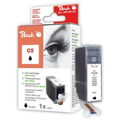 Peach  Tintenpatrone schwarz kompatibel zu Canon Pixma MX 700