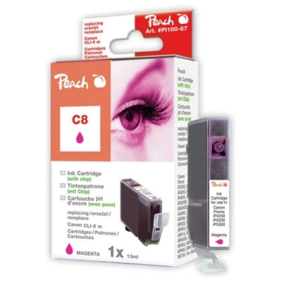 Peach  Tintenpatrone magenta kompatibel zu Canon Pixma MX 700