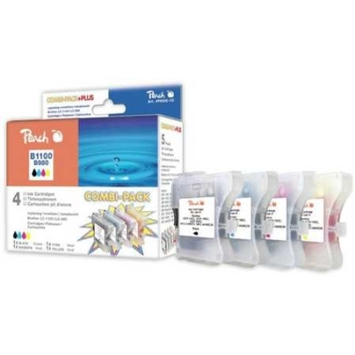 Peach  Spar Pack Tintenpatronen kompatibel zu Brother MFC-5490 CN
