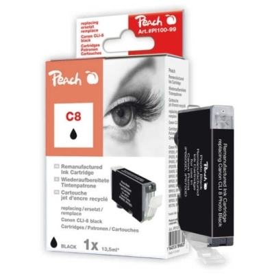 Peach  Tintenpatrone foto schwarz kompatibel zu Canon Pixma IP 5200