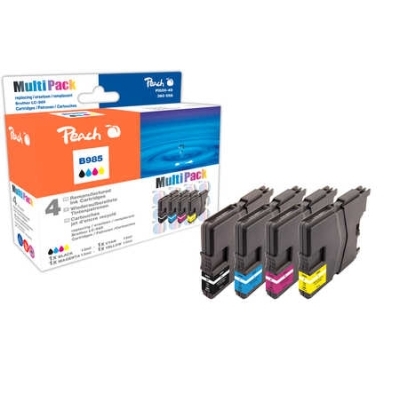 Peach  Spar Pack Tintenpatronen kompatibel zu Brother MFCJ 410