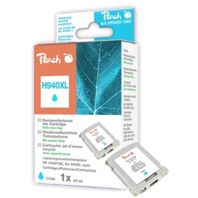 Peach  Tintenpatrone cyan HC kompatibel zu HP OfficeJet Pro 8500 A