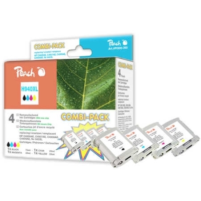 Peach  Spar Pack Tintenpatronen kompatibel zu HP OfficeJet Pro 8500 A