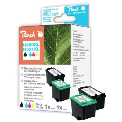 Peach  Spar Pack Druckköpfe kompatibel zu HP DeskJet D 4260