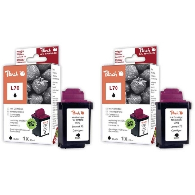 Peach  Doppelpack Druckköpfe schwarz kompatibel zu Brother MFC-7050 C