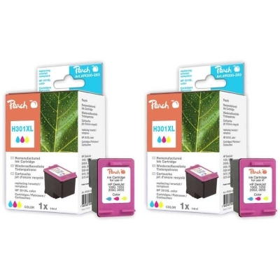 Peach  Doppelpack Druckköpfe color kompatibel zu HP DeskJet 2054 a